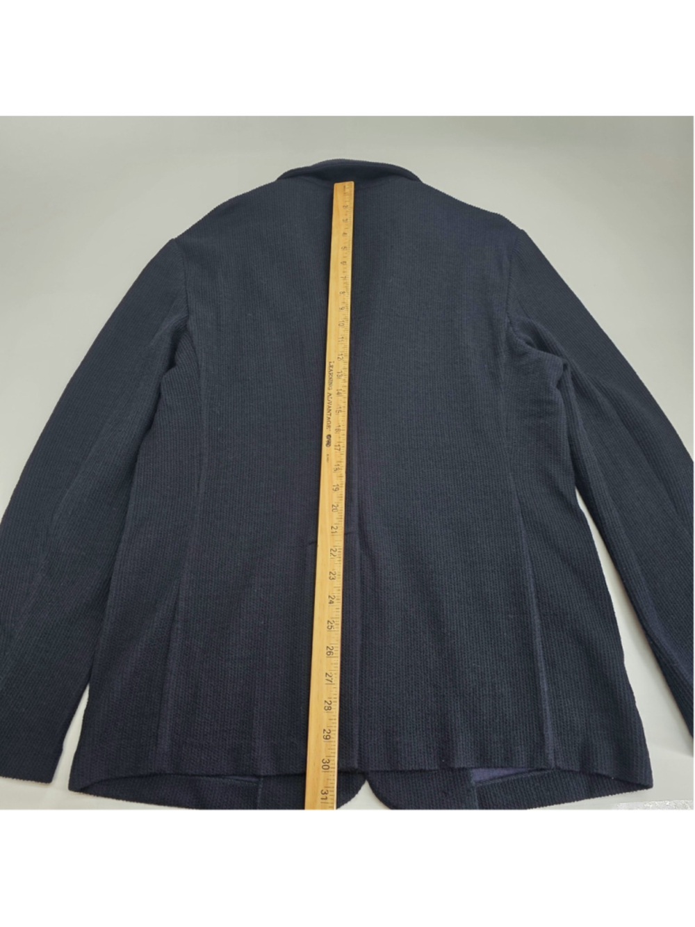 Barena Venezia Mens IT 56 Torceo Navy Ribbed Knit Wool Blazer Made Italy $890 - Picture 12 of 16